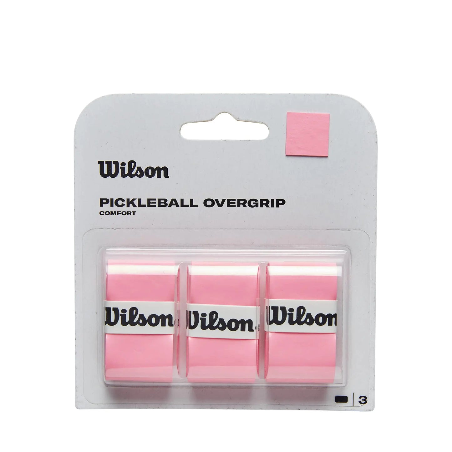 WILSON Pickleball Paddle Overgrip - 3 Pack (Pink)