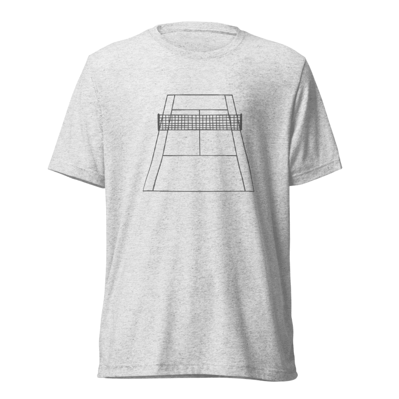 Pickleball Court Graphic Tri-Blend T-Shirt