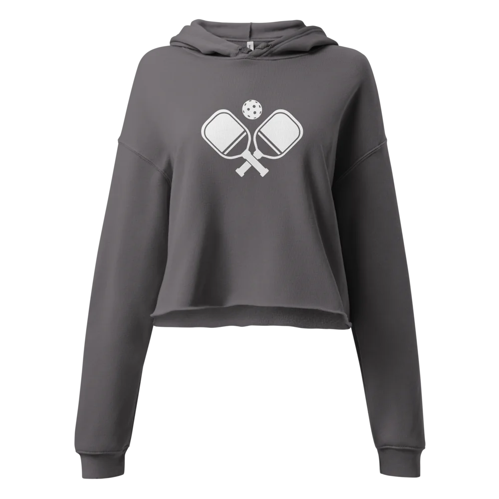 Pickleball Graphic Women's Cropped Hoodie