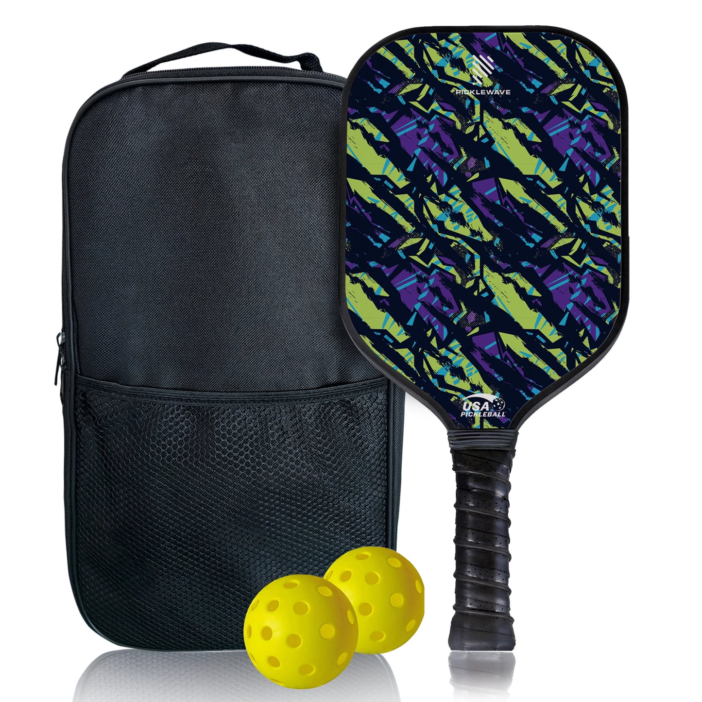 Tiger Zebra Style High Grit Spin Pickleball Paddle