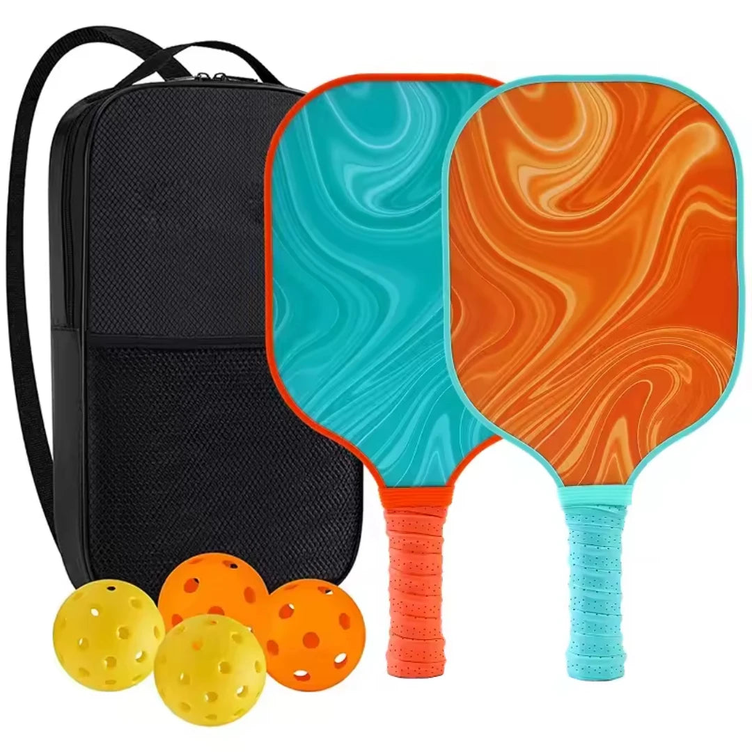 USAPA Approved Pickleball Paddle Set (2 Paddles, 4 Balls, Bag)