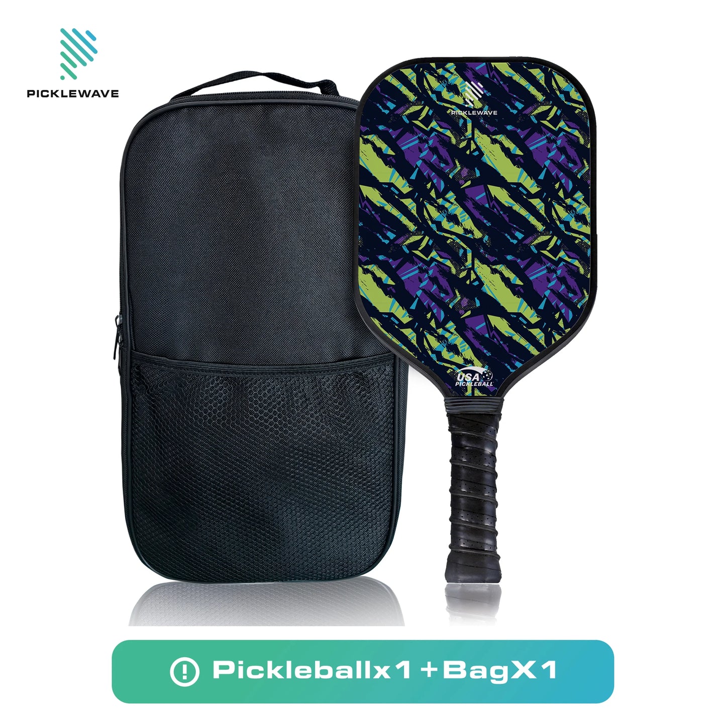 Tiger Zebra Style High Grit Spin Pickleball Paddle