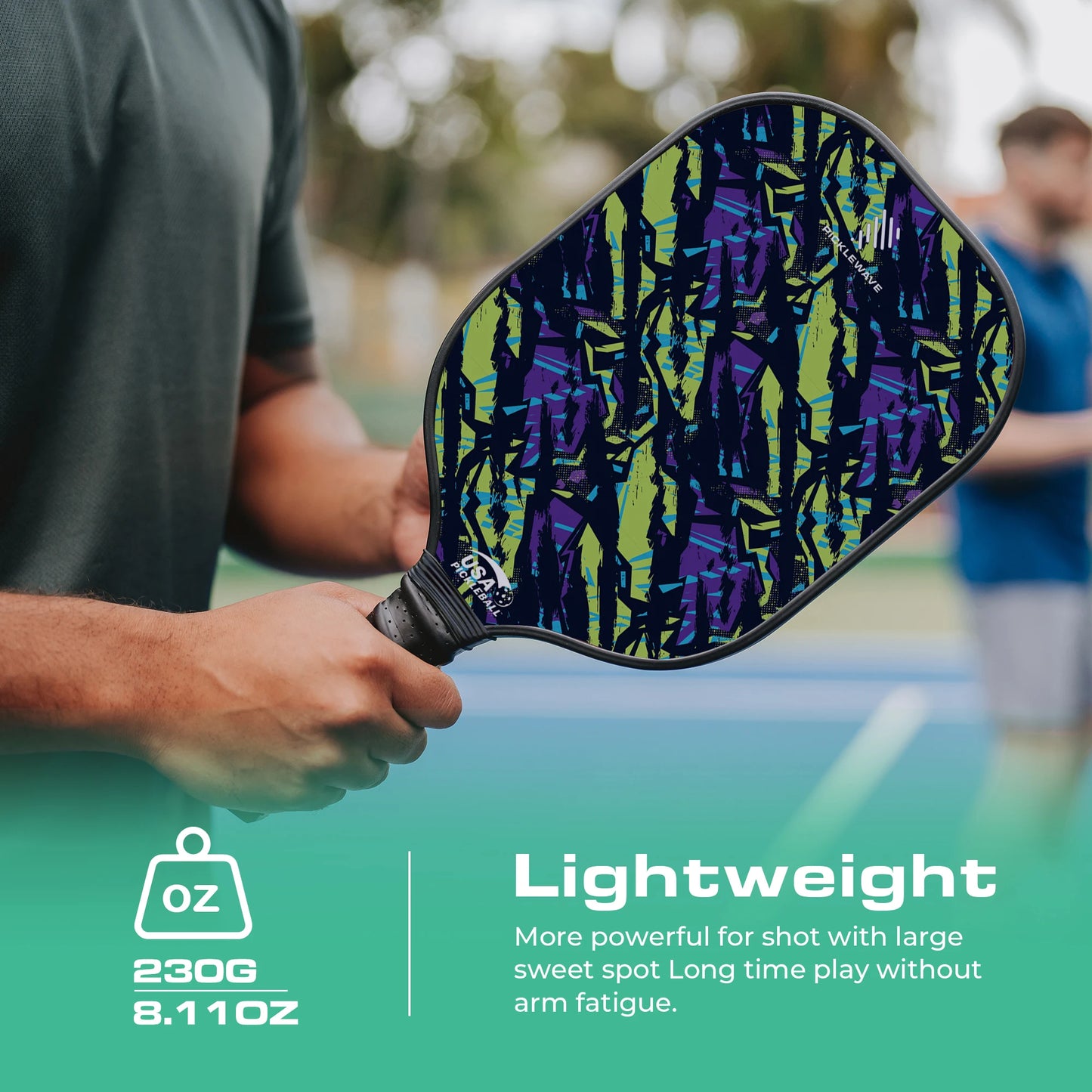 Tiger Zebra Style High Grit Spin Pickleball Paddle
