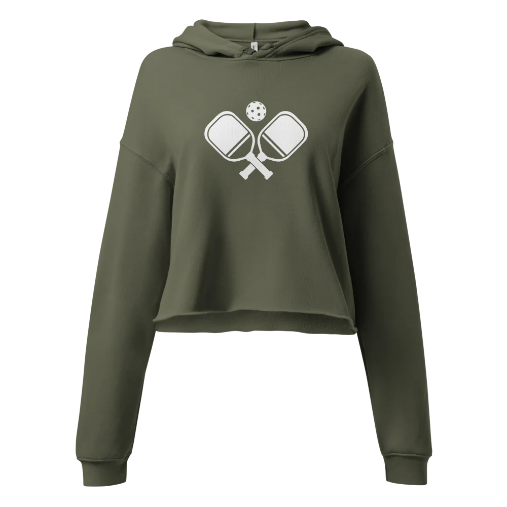 Pickleball Graphic Women's Cropped Hoodie