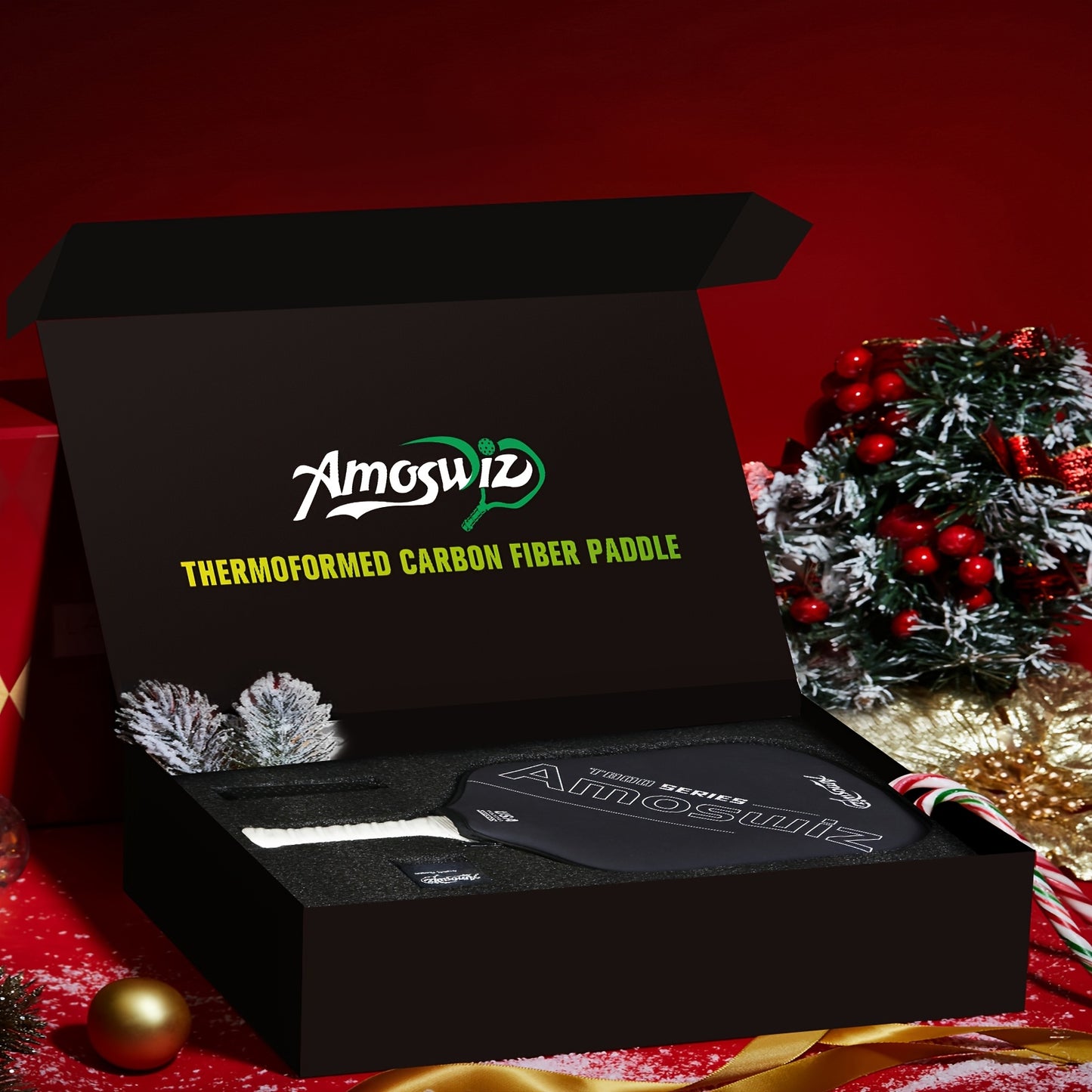 Amoswiz T900 Carbon Fiber Thermoformed Pickleball Paddle