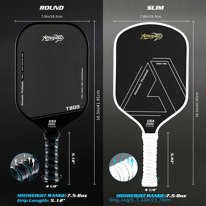 Amoswiz T800 Carbon Fiber Pickleball Paddle