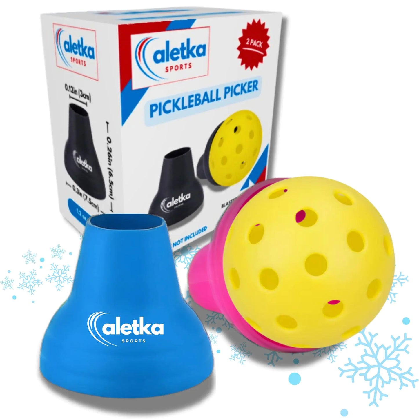 Aletka 2-Pack Pickleball Picker - Effortless Ball Retrieval