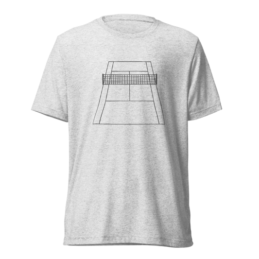 Pickleball Court Graphic Tri-Blend T-Shirt