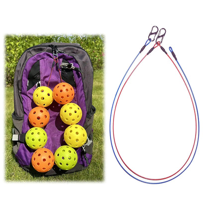 Pickleball Ball Stringer Cable - 2-Pack (Blue & Red)