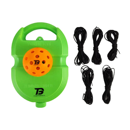 TEBPKBALL Match Buddy Pickleball Trainer - Solo Practice with Ball & String (Green)