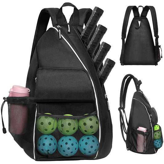 Large Capacity Pickleball Backpack with Fence Hook - Versatile Sling & Cross-body Bag