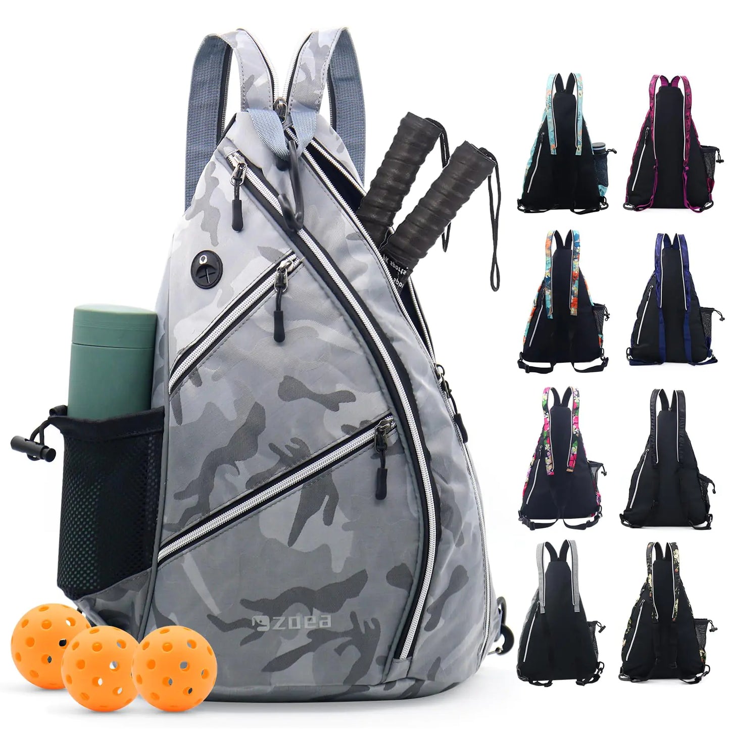 ZOEA Pickleball Backpack (Camouflage Grey)