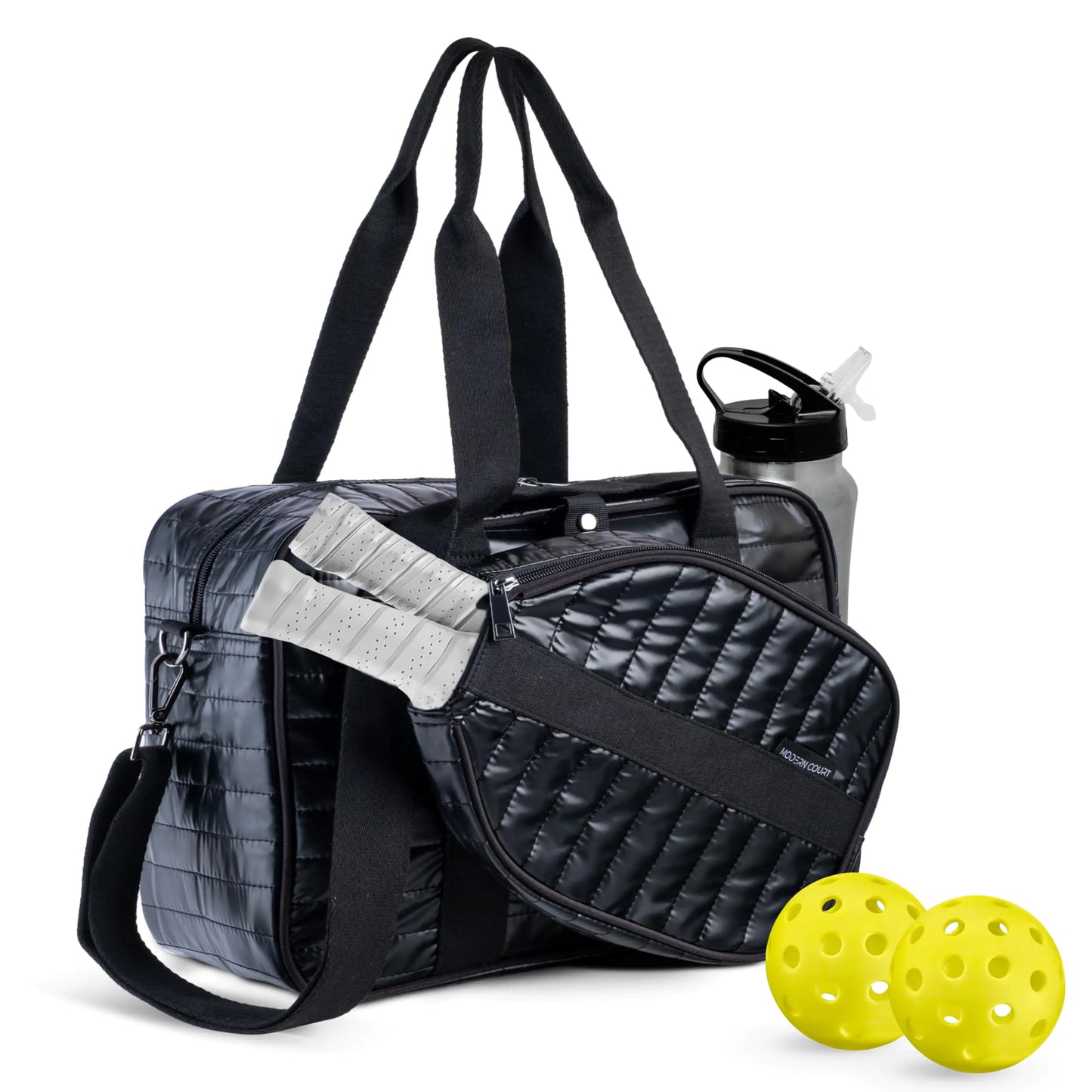 Pickleball Bag with Detachable Paddle Cover & Water Bottle Holder