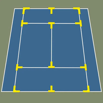 Pickleball Court Markers with Carry Bag