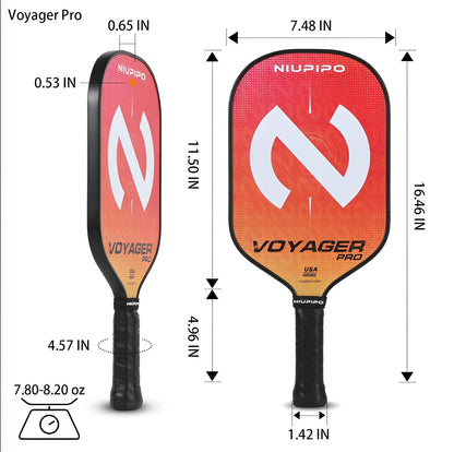 Niupipo Voyager Pro Cushion Grip Pickleball Paddle