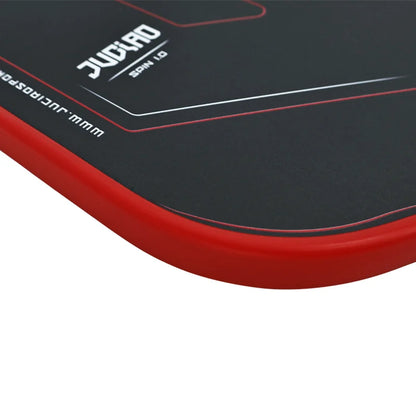 JUCIAO Thermoformed T700 Raw Carbon Fiber USAPA Pickleball Paddle with Spin Texture & Foam Edge (Long Handle)