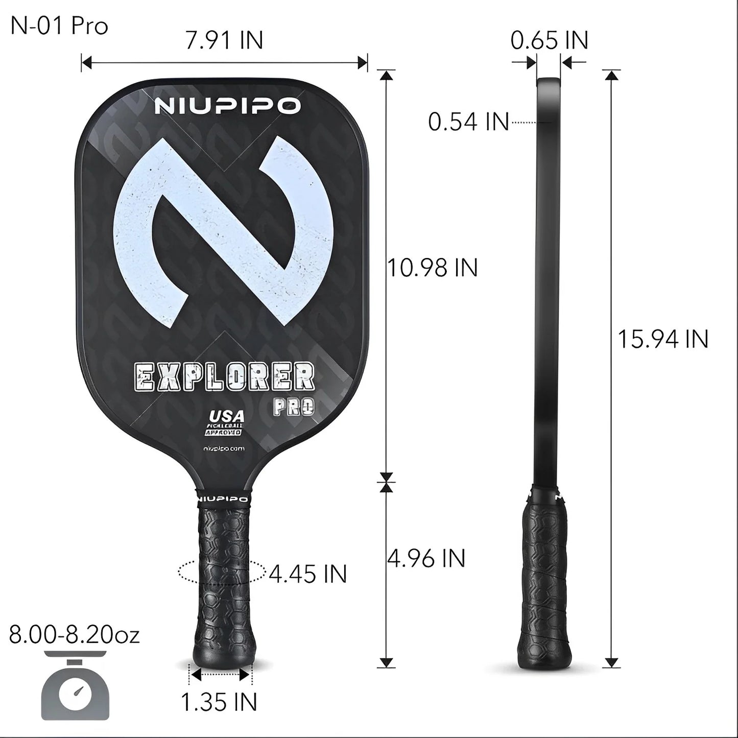 Niupipo Explorer Pro Pickleball Paddle