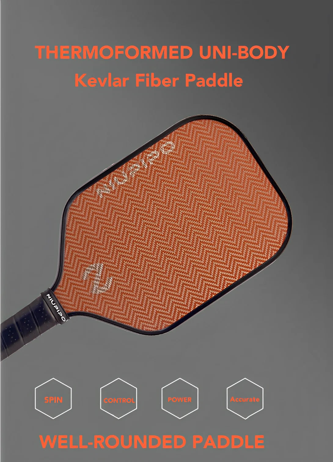 Niupipo Aramid Kevlar Fiber Fabric Pickleball Paddle