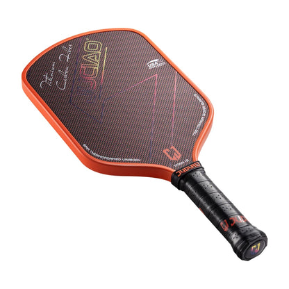 JUCIAO T-Titanium Carbon Fiber Pickleball Paddle with Thermoformed Edges & 2 Spin/Control Balls