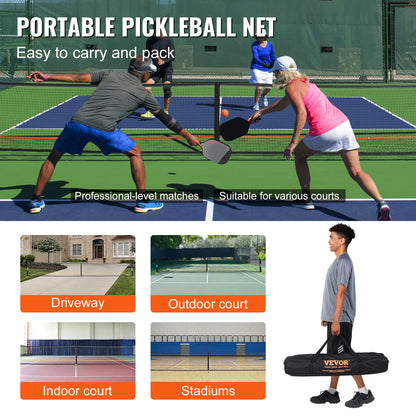 VEVOR 22FT Portable Pickleball Net System Set
