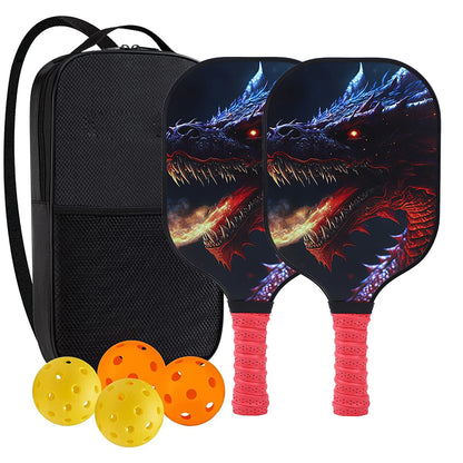 USAPA Approved Pickleball Paddle Set (2 Paddles, 4 Balls, Bag)