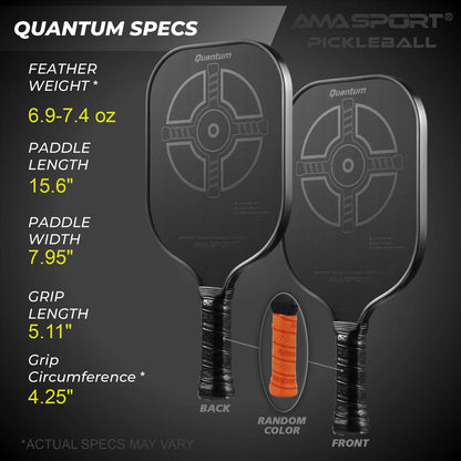 AMASPORT Pickleball Paddle with High Grit & Spin and Agility
