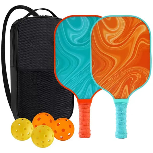 USAPA Approved Pickleball Paddle Set (2 Paddles, 4 Balls, Bag)