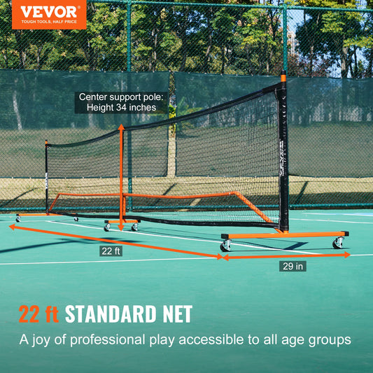VEVOR 22FT Portable Pickleball Net System Set