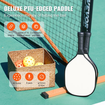 VEVOR 22FT Portable Pickleball Net System Set
