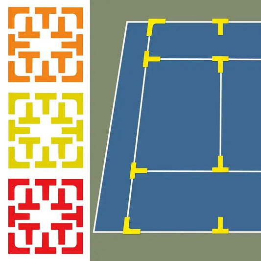 Pickleball Court Markers with Carry Bag