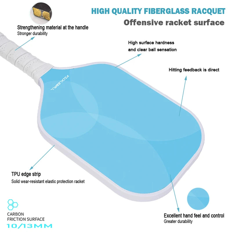 High-Performance Fiberglass Pickleball Paddle