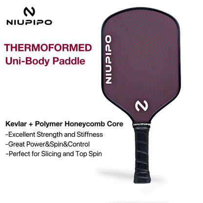 Niupipo 16MM Kevlar Thermoformed Uni-body Pickleball Paddle