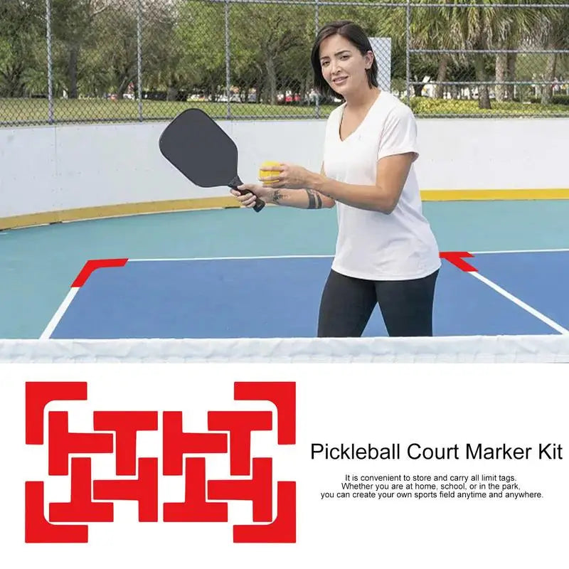 Pickleball Court Markers with Carry Bag