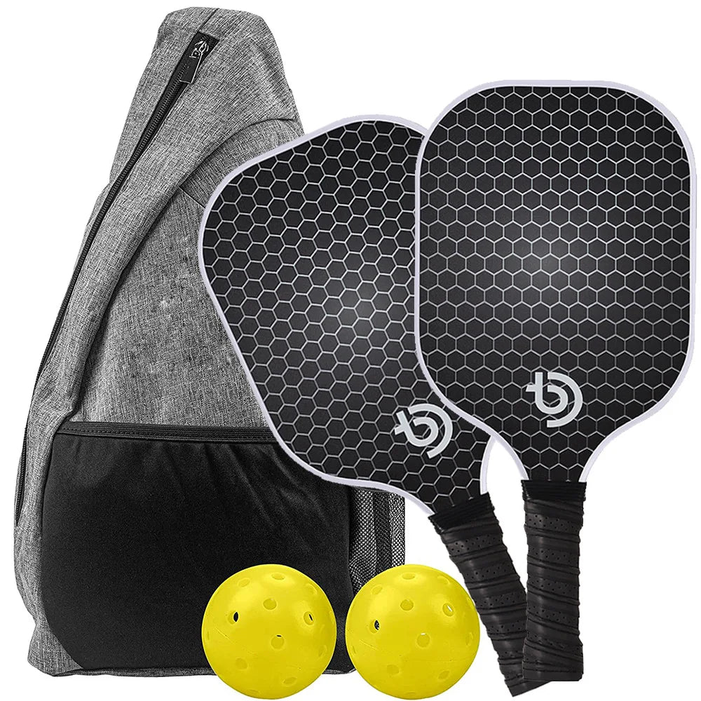 Lightweight Graphite Carbon Fiber Pickleball Paddles Set