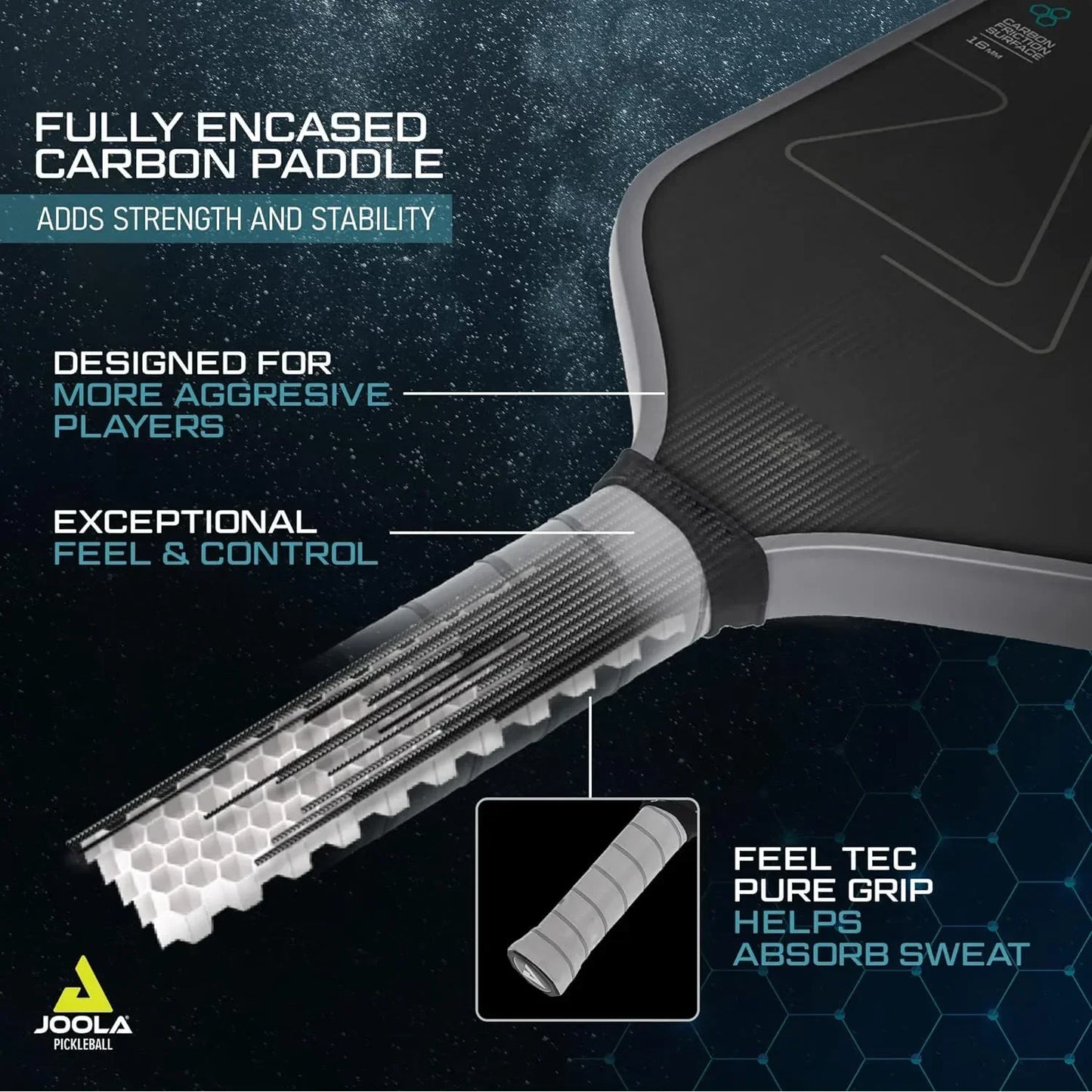 T700 Raw Carbon Fiber Pickleball Paddle