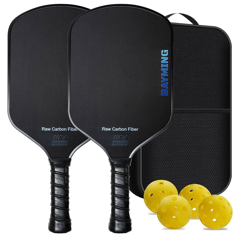 Bayming Carbon Fiber Pickleball Paddle Set