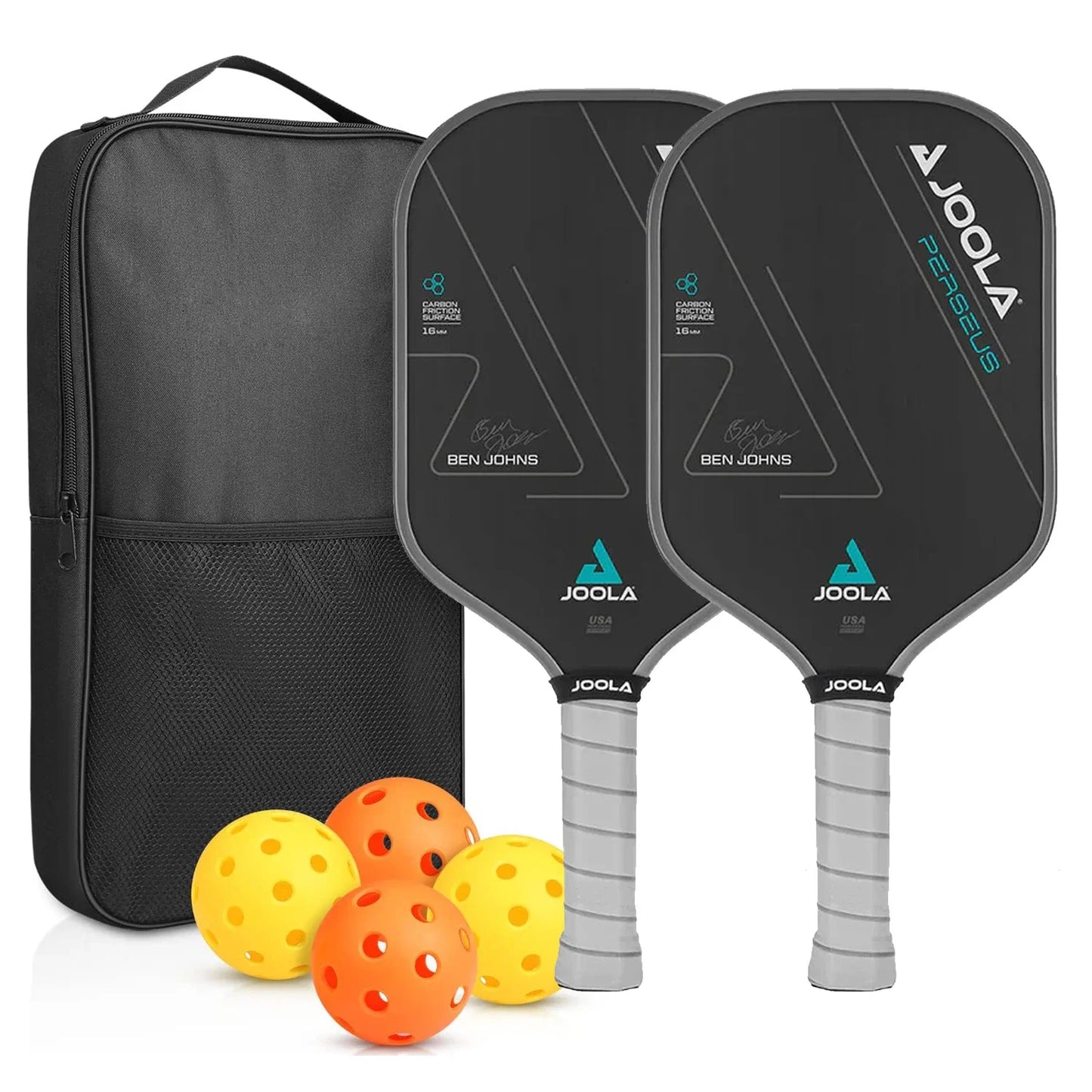Ben Johns Signature JOOLA Perseus Carbon Fiber Pickleball Paddle Set