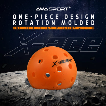 AMASPORT X-ACE Pickleballs (Orange)