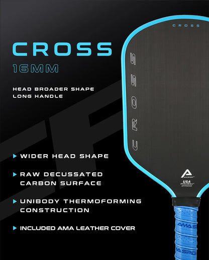 AMASPORT Cross Tech Pickleball Paddle with Paddle Cover