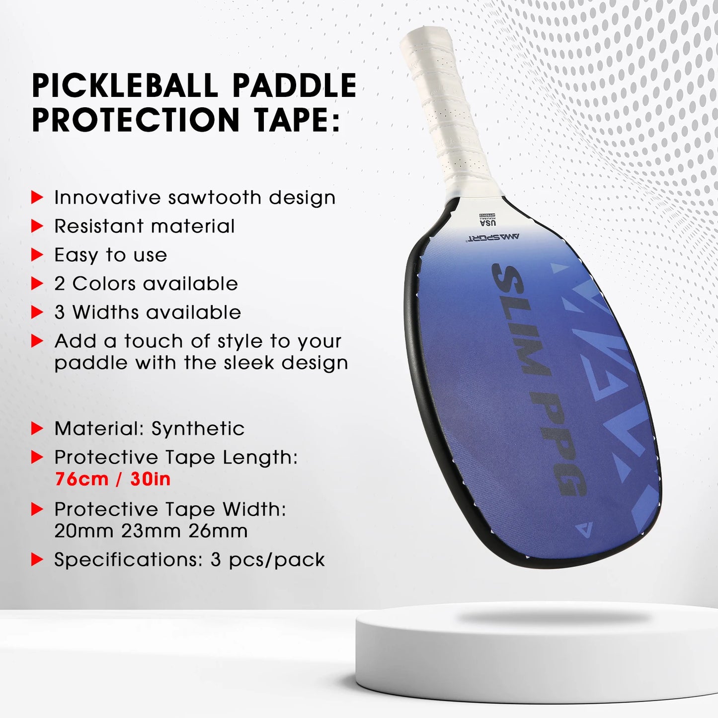 AMASPORT Pickleball Paddle Protection Tape