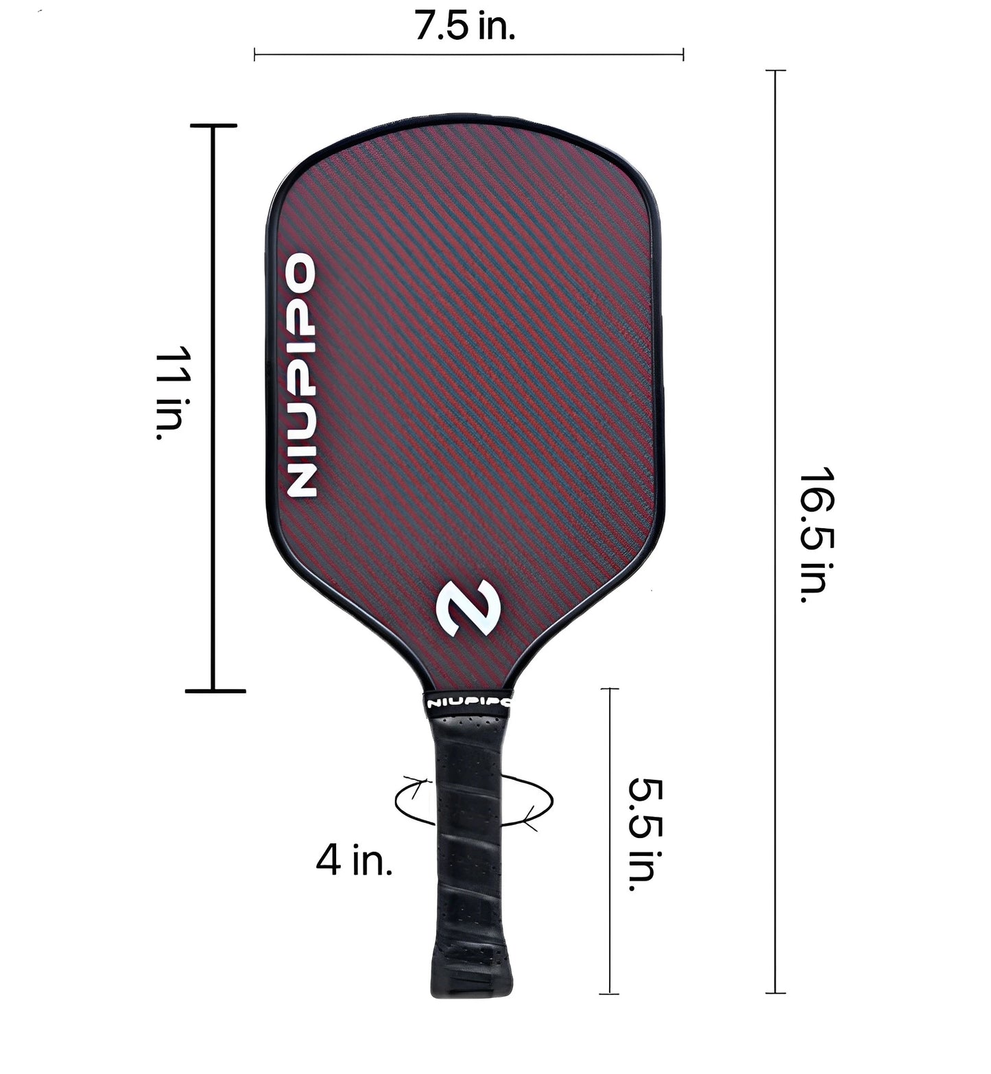 Niupipo 16MM Kevlar Thermoformed Uni-body Pickleball Paddle