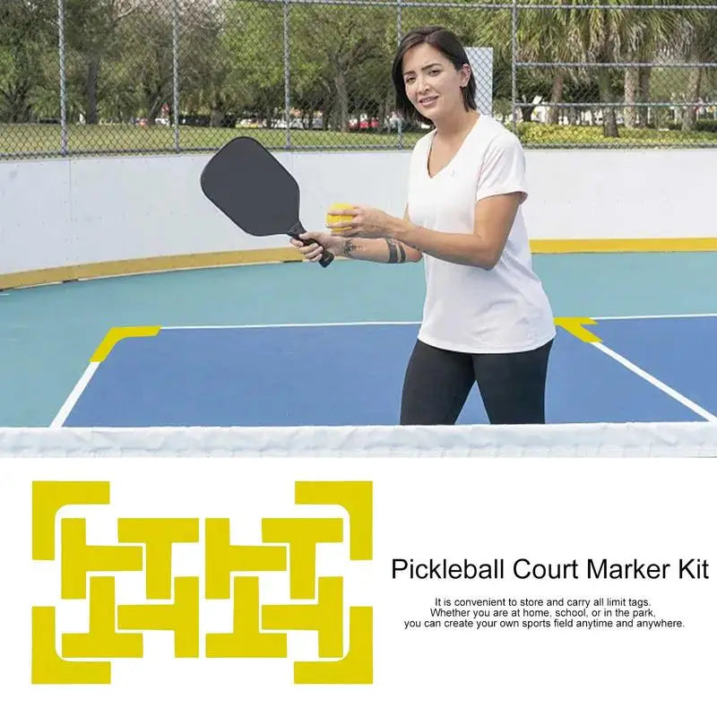 Pickleball Court Markers with Carry Bag