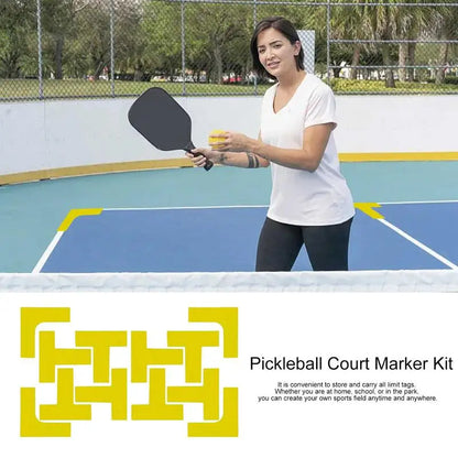 Pickleball Court Markers with Carry Bag