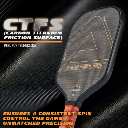 AMASPORT Titanium Carbon Pickleball Paddle