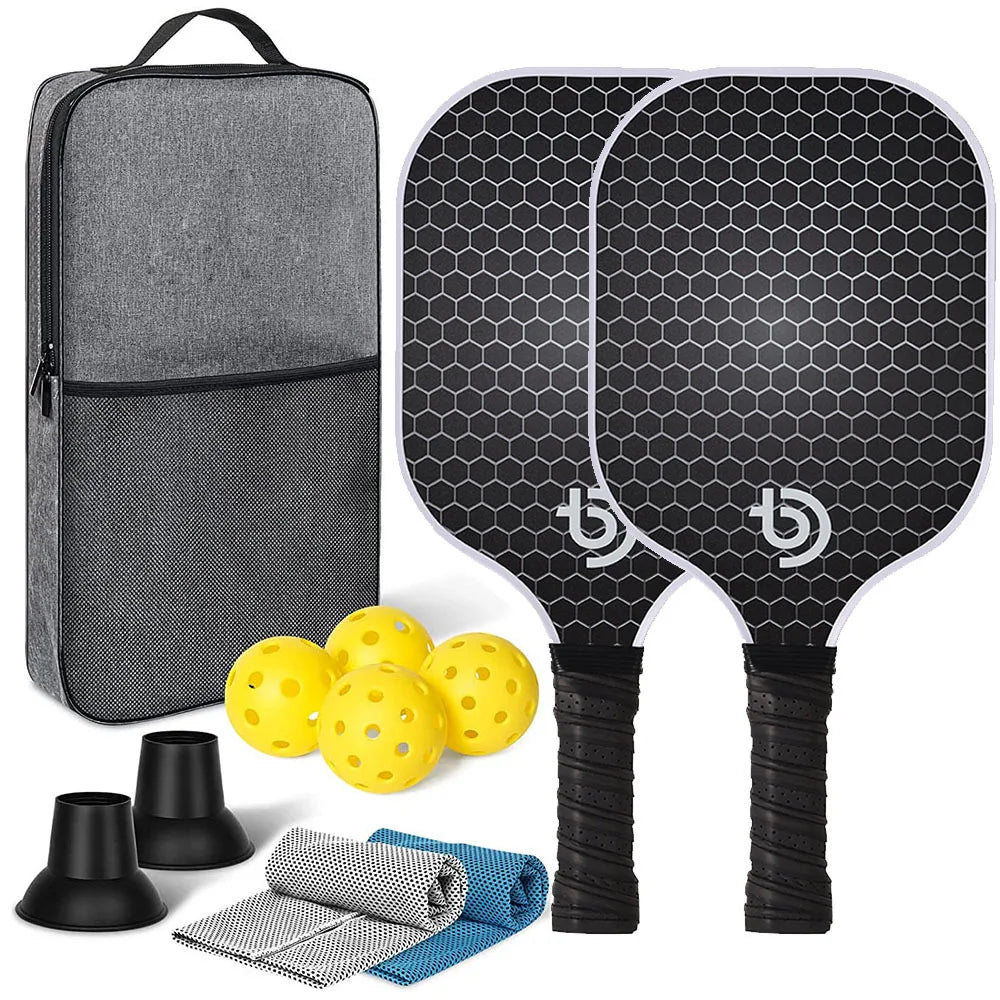 Lightweight Graphite Carbon Fiber Pickleball Paddles Set