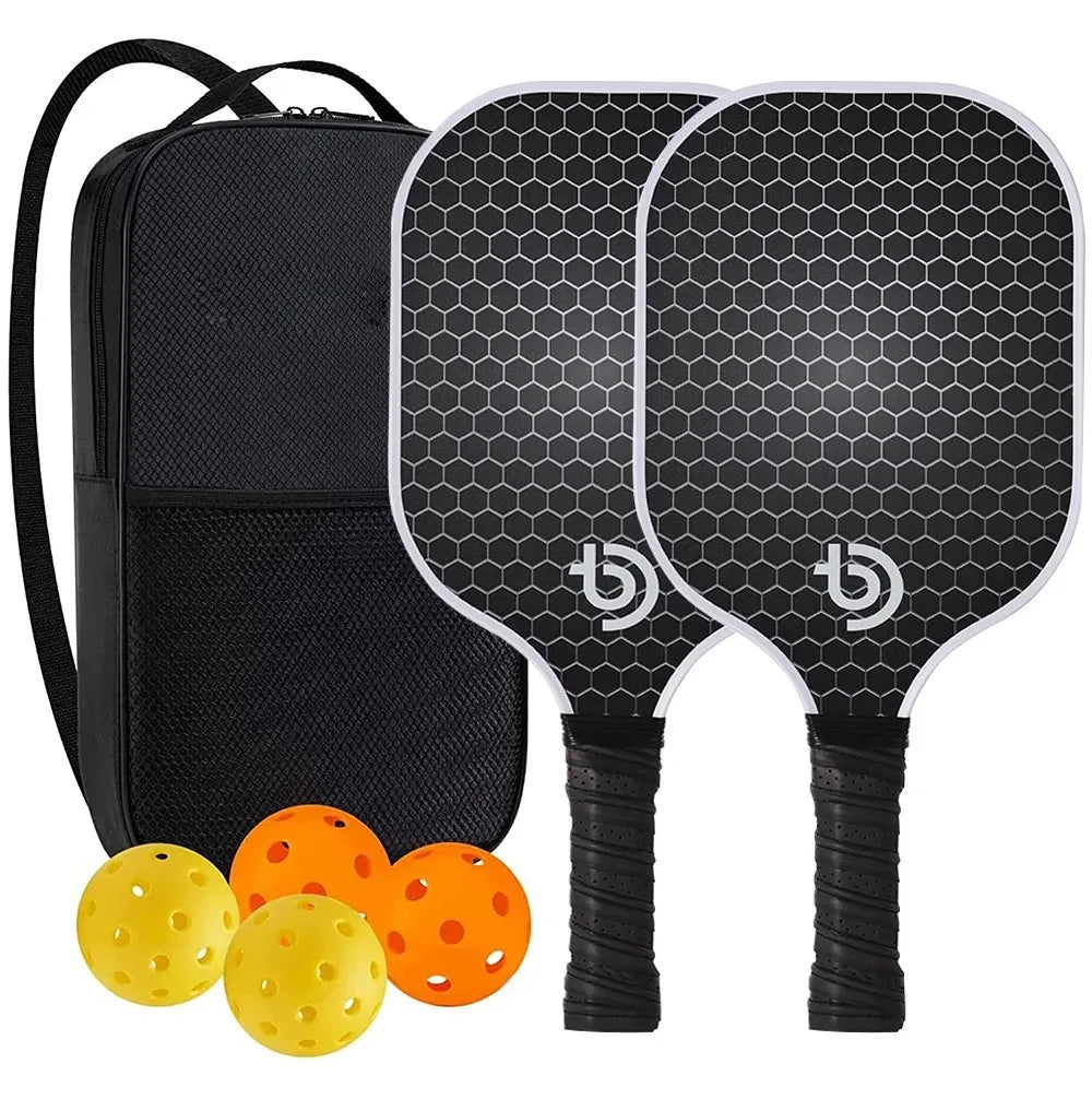 Lightweight Graphite Carbon Fiber Pickleball Paddles Set
