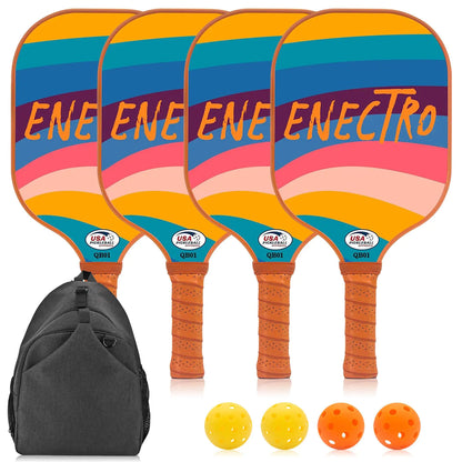 ENECTRO Pickleball Paddles Set of 4