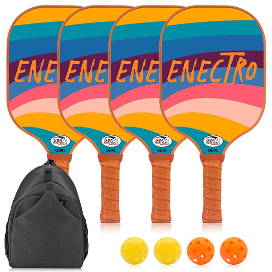 ENECTRO Pickleball Paddles Set of 4