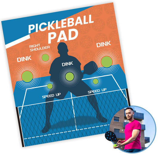 TAEYONK Dink Master Pickleball Practice Board 2025 - Multipurpose Pickleball Rebounder Training Aid to Practice Dinks and Improve Your Level - Transform Any Wall Into a Table Tennis Court and Net