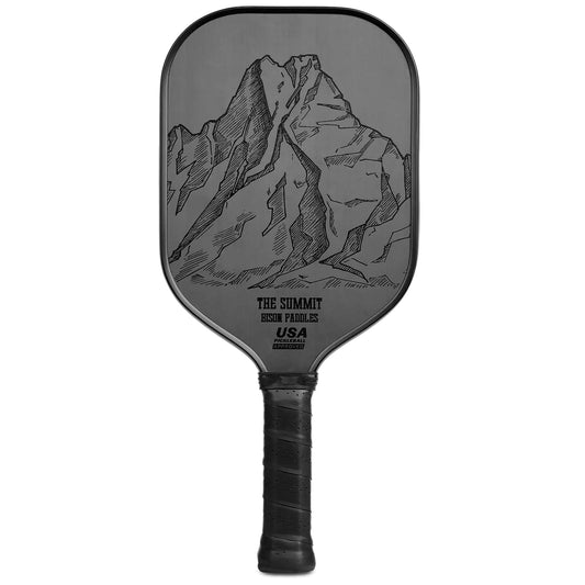 Bison Paddles: The Summit - T700 Raw Carbon Fiber Pickleball Paddle